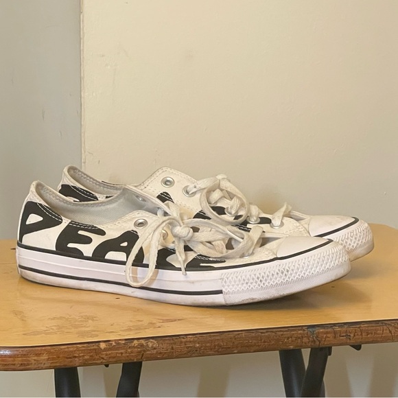 Peace converse sneakers size 7 - Picture 6 of 11